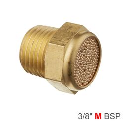 AIRCRAFT Muffler Brass Flat 3/8' Male